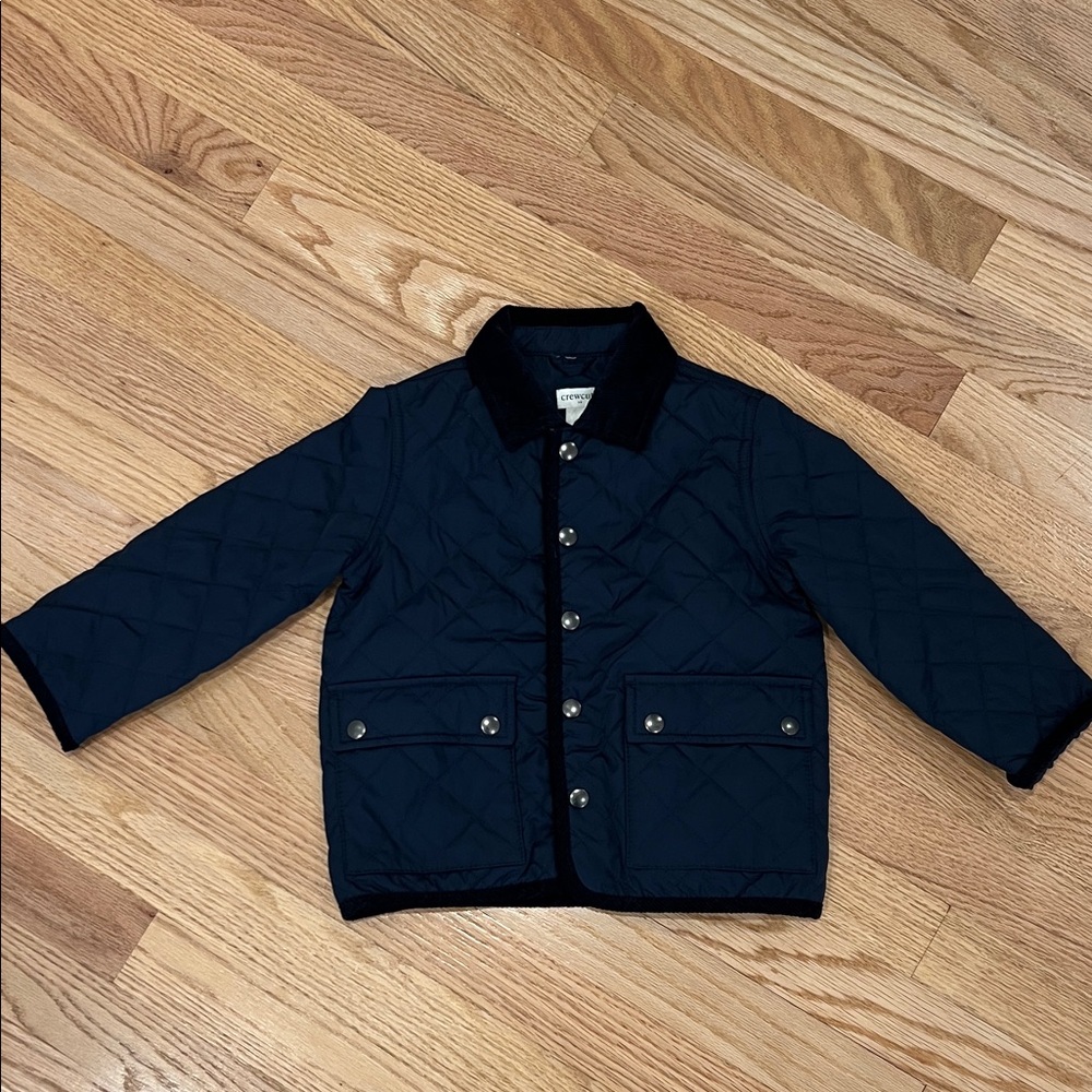 Crewcuts Classic Navy Quilted Jacket